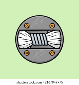 Atomizer RDA Single Coil Vector Cartoon Illustration