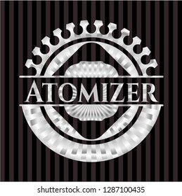 Atomizer silvery shiny emblem