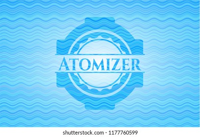 Atomizer water style badge.