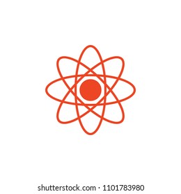 atoms colored icon. Element of school icon for mobile concept and web apps. Detailed atoms icon can be used for web and mobile. Simple icon on white background