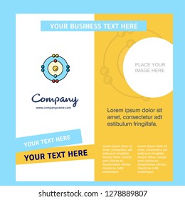 Atoms Company Brochure Template. Vector Busienss Template