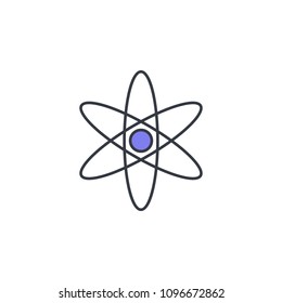 atoms icon. Element of web icon with one color for mobile concept and web apps. Thin line atoms icon can be used for web and mobile. Premium icon on white background