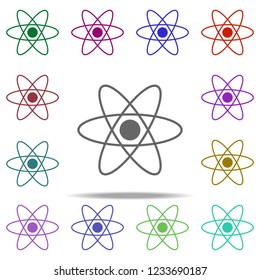 atoms icon. Elements of University life in multi color style icons. Simple icon for websites, web design, mobile app, info graphics