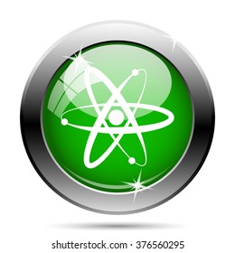 Atoms icon. Internet button on white background. EPS10 vector.
