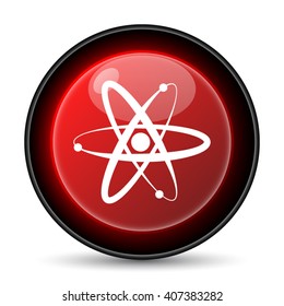 Atoms icon. Internet button on white background. EPS10 vector