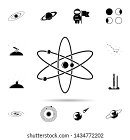 Atoms icon. Universal set of space for website design and development, app development