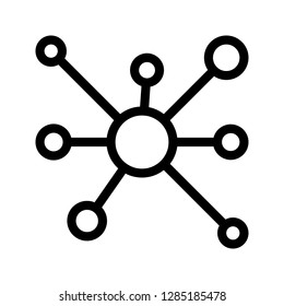 atoms line icon