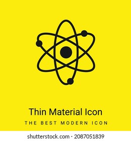 Atoms minimal bright yellow material icon