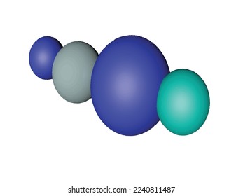 ATOMS MOLECULES BONDIND VECTOR EPS ISOLATED ON WHITE BACKGROUND