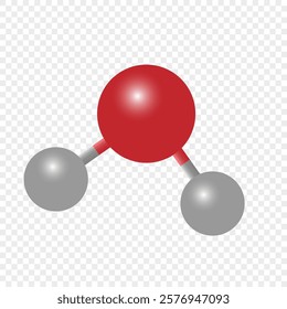 Atoms molecules glossy vector icon