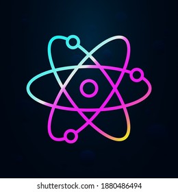 Atoms outline nolan icon. Simple thin line, outline vector of education icons for ui and ux, website or mobile application