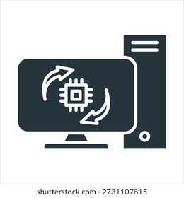 Atonomous Optimization Glyph Icon Collection