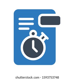 atop file vector glyph color icon 
