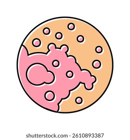 atopic dermatitis skin disease color icon vector. atopic dermatitis skin disease sign. isolated symbol illustration