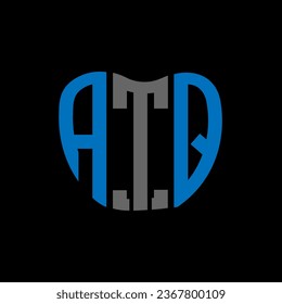 ATQ letter logo creative design. ATQ unique design.
