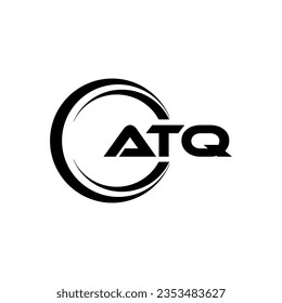 ATQ Logo Design, Inspiration für eine einzigartige Identität. Modernes Eleganz und kreatives Design. Markieren Sie Ihren Erfolg mit dem Markieren dieses Logos.