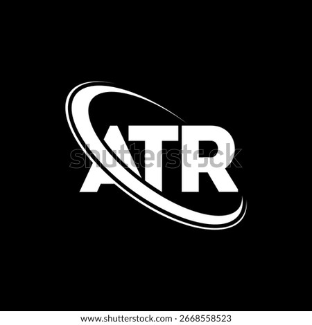 ATR logo. ATR letter logo design. Initials ATR logo linked with circle and uppercase monogram logo. ATR typography for technology, business and real estate brand.