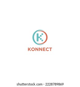 Atractive Initial K logo Design Conceptual Template