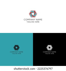 Atractive Polygon Logo Design Conceptual Template