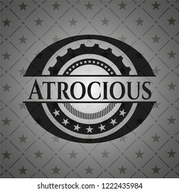 Atrocious dark badge