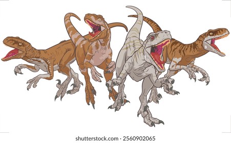 Atrociraptor Team, Atrociraptor, Late Cretaceous, dromaeosaurid dinosaur, Animalia