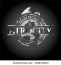 Atrocity grey camo emblem