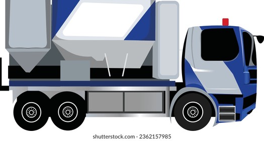 ATruck illustrations as a mixer of cement truck.