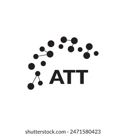 ATT letter logo design on white background. Creative  modern ATT letter logo design. Vector design.
Letters ATT, ATT logo  vector template.