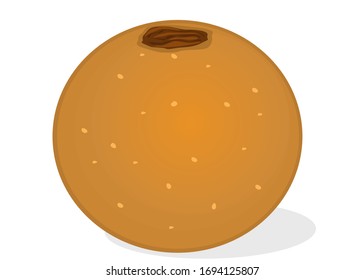 Atta Ladoo or Atte ka Laddu Indian Sweets or Mithai Food Vector