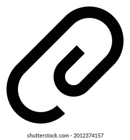 Attach file, attachment, paperclip vector icon.