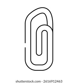 attach file line icon vector. attach file sign. isolated contour symbol black illustration