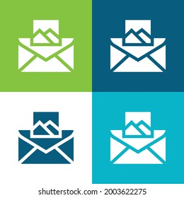 Vier-farbige Icon-Set anhängen