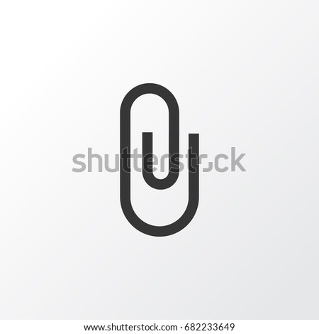 Attach Icon Symbol. Premium Quality Isolated Pin Element In Trendy Style.