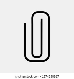 Attach icon template. Pointer mark. Location map symbol vector sign for graphic and web design.