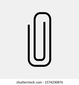 Attach icon template. Pointer mark. Location map symbol vector sign for graphic and web design.