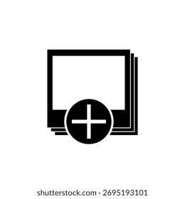 Anexar nova imagem ou ícone de imagem isolado no plano de fundo branco