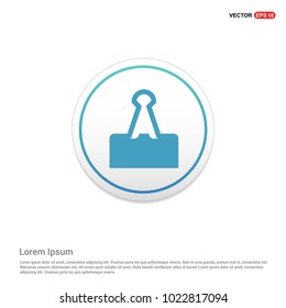 Attach Paper Icon Hexagon White Background icon template