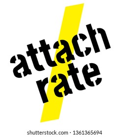 attach rate stamp on white