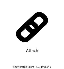 attach sign icon. Element of minimalistic icon for mobile concept and web apps. Signs and symbols collection icon for websites, web design, mobile app on white background