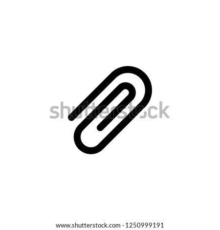 attach vector icon. attach sign on white background. attach icon for web and app