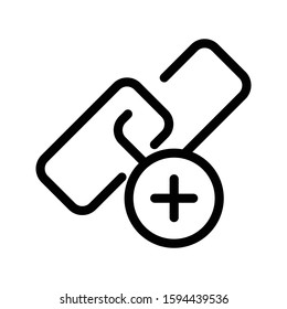 attach vector thin line icon 