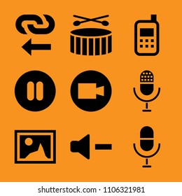 attach, website, station, metal, linked and network icon vector set. Flat vector design with filled icons. Designed for web and software interfaces