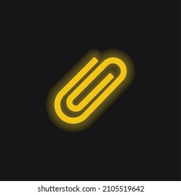 Attach yellow glowing neon icon