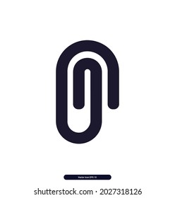 attach_2 icon. Document, work vector icon. Illustration isolated for graphic and web design.