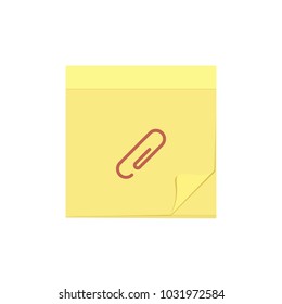 Attache comment message note task icon. Vector illustration