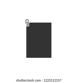 attached document isolated simple icon