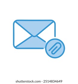 Attached File icon vector stock illustration
