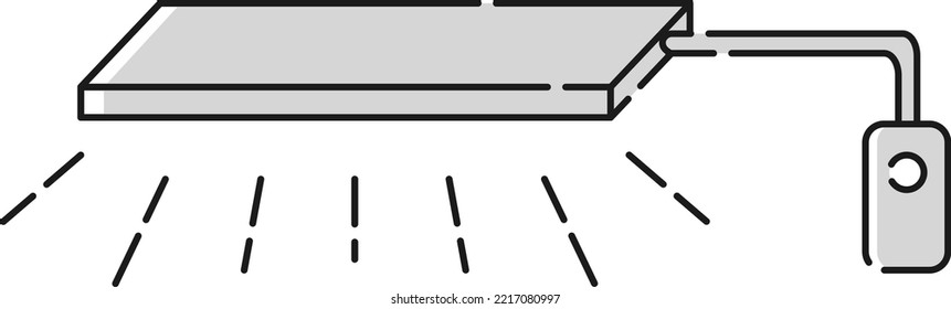 Attached lights for aquarium tanks, etc.