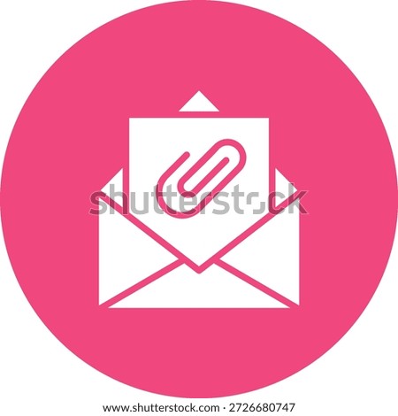 Attached Vector Icon Design Illustration