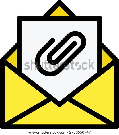 Attached Vector Icon Design Illustration